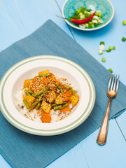 Kare Raisu.Japanese vegetarian curry