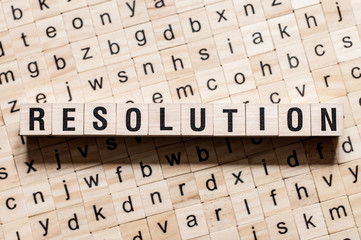 Resolution word concept on cubes