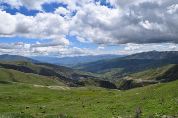 Fototapeta na wymiar Vardenyats Mountain Pass, Armenia