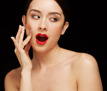 Red passion lipstick - The beauty classic elegance