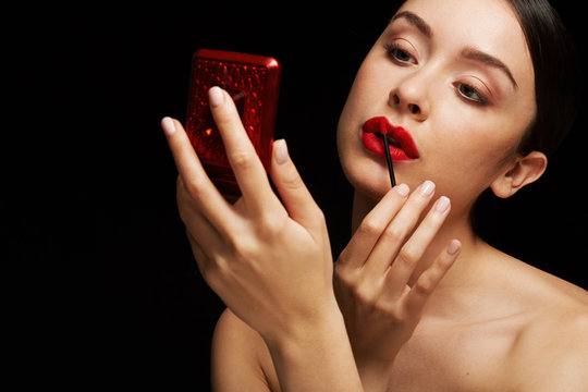 Red passion lipstick - The beauty classic elegance