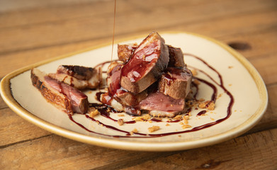 duck breast with delicious sauce