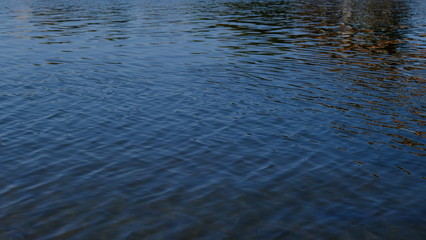  Water surface. Reflection in water. Background for design. River