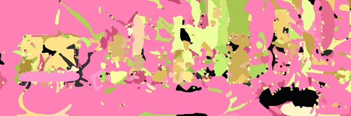 abstract modern art background with shapes and hot pink, very dark pink and khaki colors