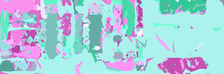 abstract modern art background with pale turquoise, orchid and medium aqua marine colors