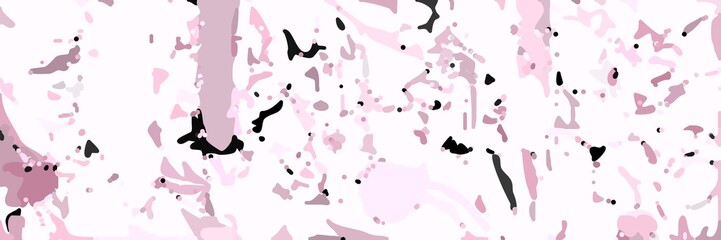 abstract modern art background with shapes and pastel pink, very dark green and rosy brown colors