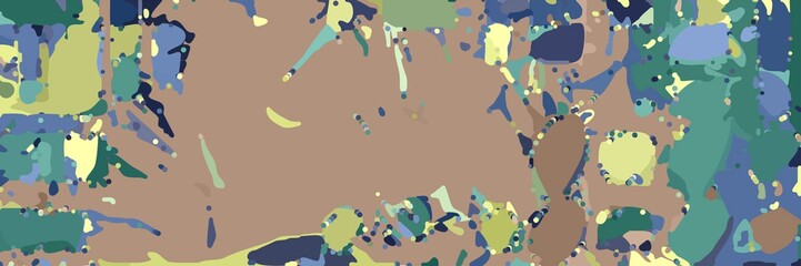 abstract modern art background with rosy brown, teal blue and khaki colors