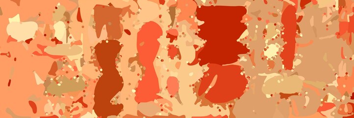 abstract modern art background with sandy brown, firebrick and skin colors