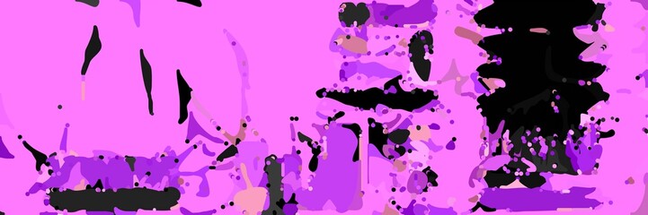 abstract modern art background with shapes and violet, black and dark orchid colors