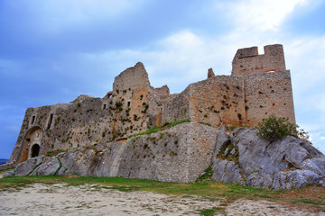 Castropignano, Molise/Italy- The stone castle of Evoli.