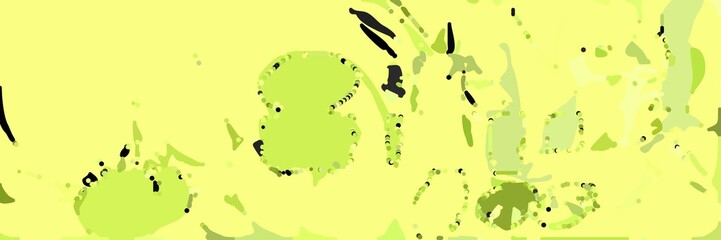 abstract modern art background with shapes and khaki, very dark green and yellow green colors