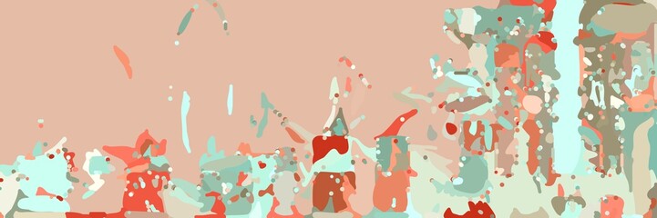 abstract modern art background with tan, light cyan and coffee colors