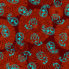 Vector mosaic art pattern. Curved mosaic image