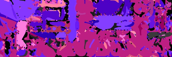 abstract modern art background with shapes and medium violet red, very dark violet and blue violet colors