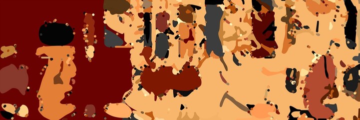 abstract modern art background with sandy brown, very dark pink and dark red colors