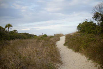 Fototapeta na wymiar path to beach