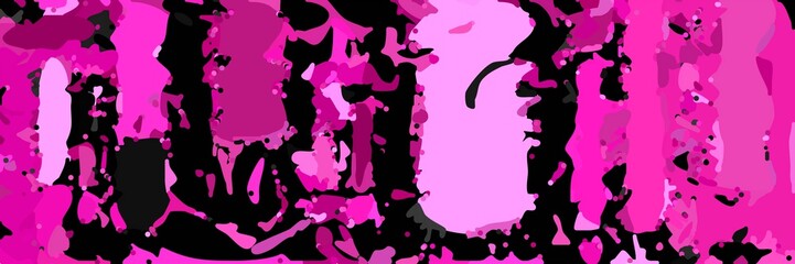 Naklejka na ściany i meble abstract modern art background with shapes and deep pink, black and violet colors