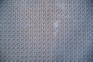 Background texture Of Old Metal Diamond Plate With Rusty