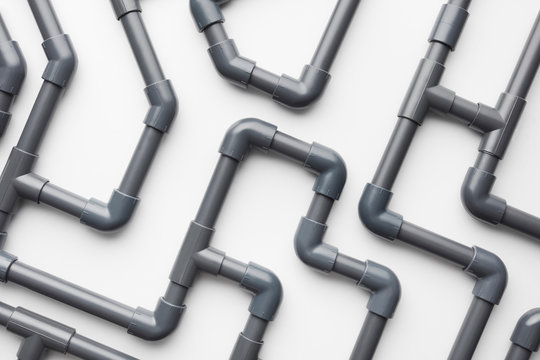 Gray pipes for idea of connection