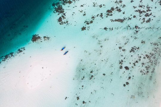 Tropical island from the air