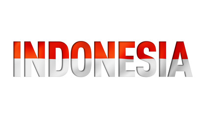 indonesian flag text font
