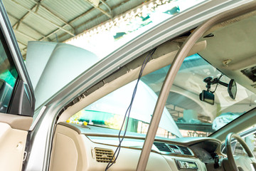 Wiring car camera video recorder at my home.