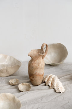 beautiful minimalist clay dishes