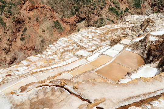 Mara's Salt Pond in Cuzco, Peru.