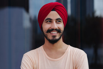 Portrait of Indian Sikh Man
