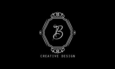 Elegant monogram design template with letter. Business sign, restaurant identity, royalty, boutique, cafe, hotel, heraldry, jewelry, fashion, wine. Vector illustration
