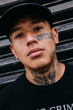 Tattooed Young Man Portrait