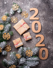 Christmas tree eco decor from straw