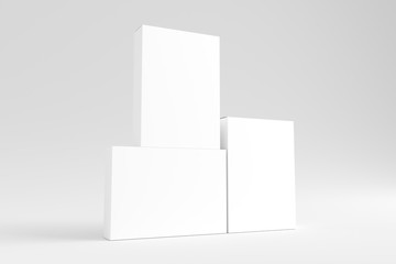 White Blank Product Box Mockup