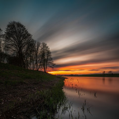 long exposure sunset