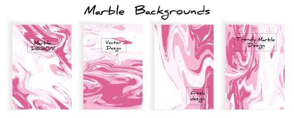 Vector set Ink texture acrylic hand drawn marbling illustration, abstract background, party invitations.