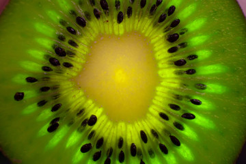 Kiwi fruit close-up. Texture, background