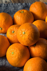 Fresh Organic Oranges in a Bunch