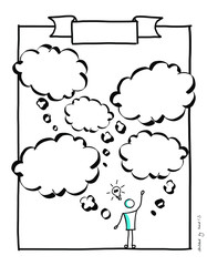 SketchNote Templates Doodles handsketched for your Buisiness Presentation