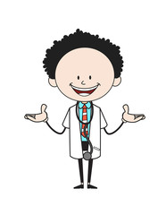 Cartoon Doctor - Standing in Presenting Pose