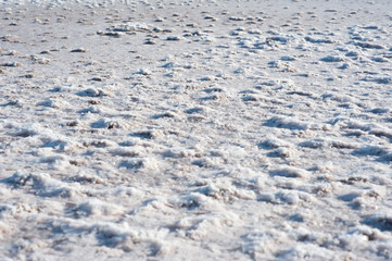 Salt lake Crimea autumn. autumn in the Crimea. Salt and texture. Salt crystal.