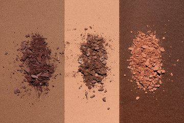 Shades of brown eye shadow