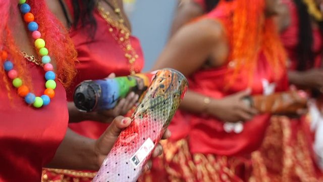 Caribbean carnival brass band