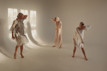 Insane essences of woman in dress