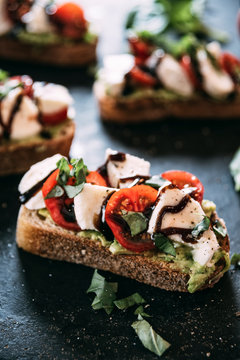Food: Caprese Bruschetta
