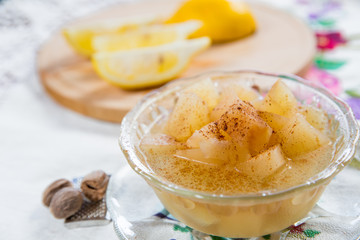 dessert - fresh homemade apple compote