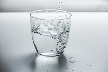 A glass of clean water