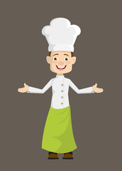 Chef - Standing in Presenting Pose