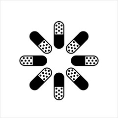 Capsule Pill Icon, Medicine Capsule Pill Icon, Pharmaceutical Dosage