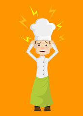 Chef - with Worried Face