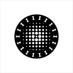 Drain Hole Grille Icon, Sink Grille Icon